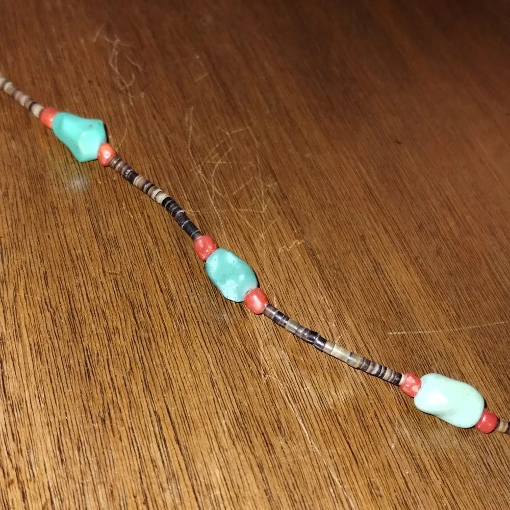 Turquoise And Heishi Necklace